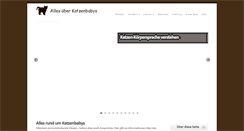 Desktop Screenshot of katzen-babys.com