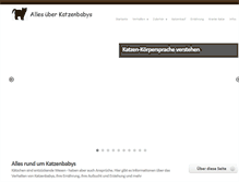 Tablet Screenshot of katzen-babys.com